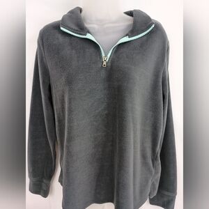2/$30 Gray MAURICES Half-Zip Women's‎ Fleece Pullover (#1,304)